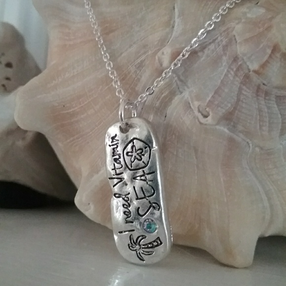 🔥SALE🔥LAST 1!🔥"VITAMIN SEA" PALM TREE NECKLACE - Picture 2 of 7